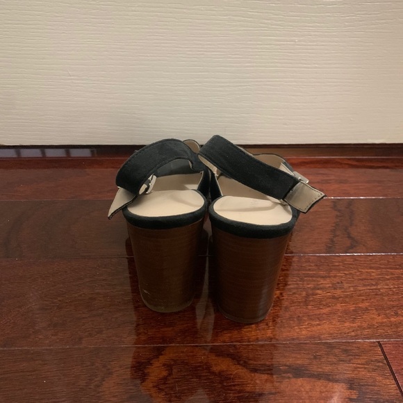 Nine West black and brown heeled sandals - Picture 3 of 4